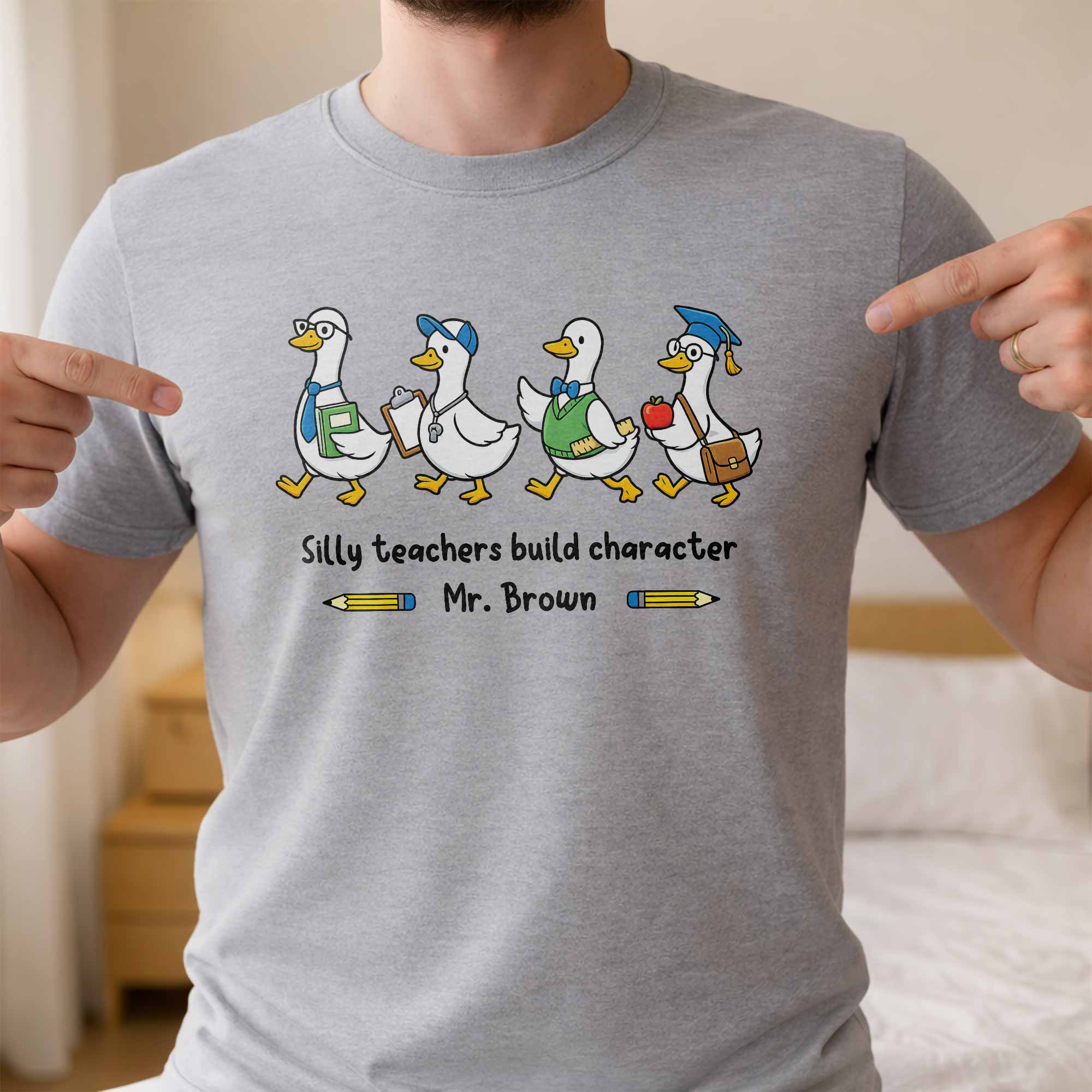 Personalized Teacher T-shirt Custom Name Gift for Educators