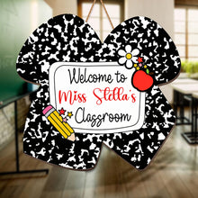 Load image into Gallery viewer, Personalized Teacher Wood Sign Custom Name Classroom Decor
