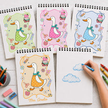 Load image into Gallery viewer, Personalized Goose Teacher Sketch Book Custom Cover Gift for Educators
