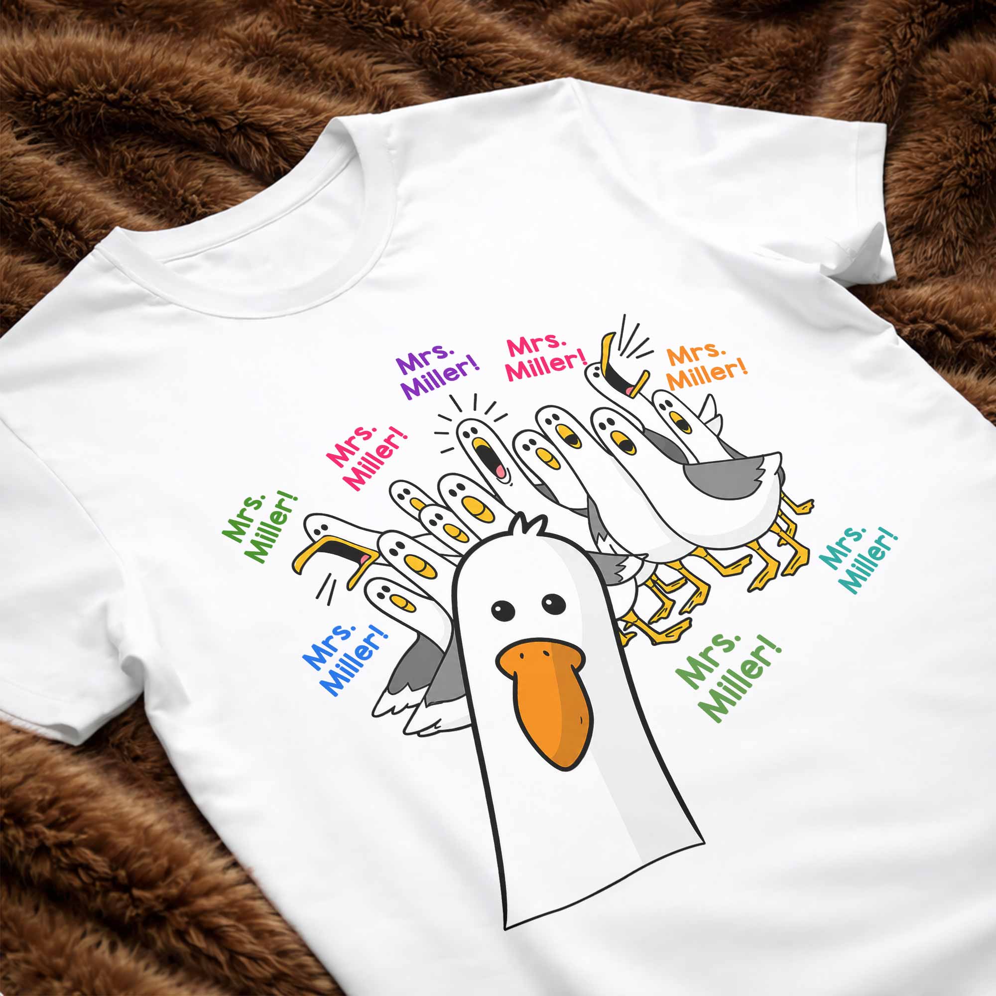Personalized Teacher T-shirt & Hoodie Custom Goose Gift