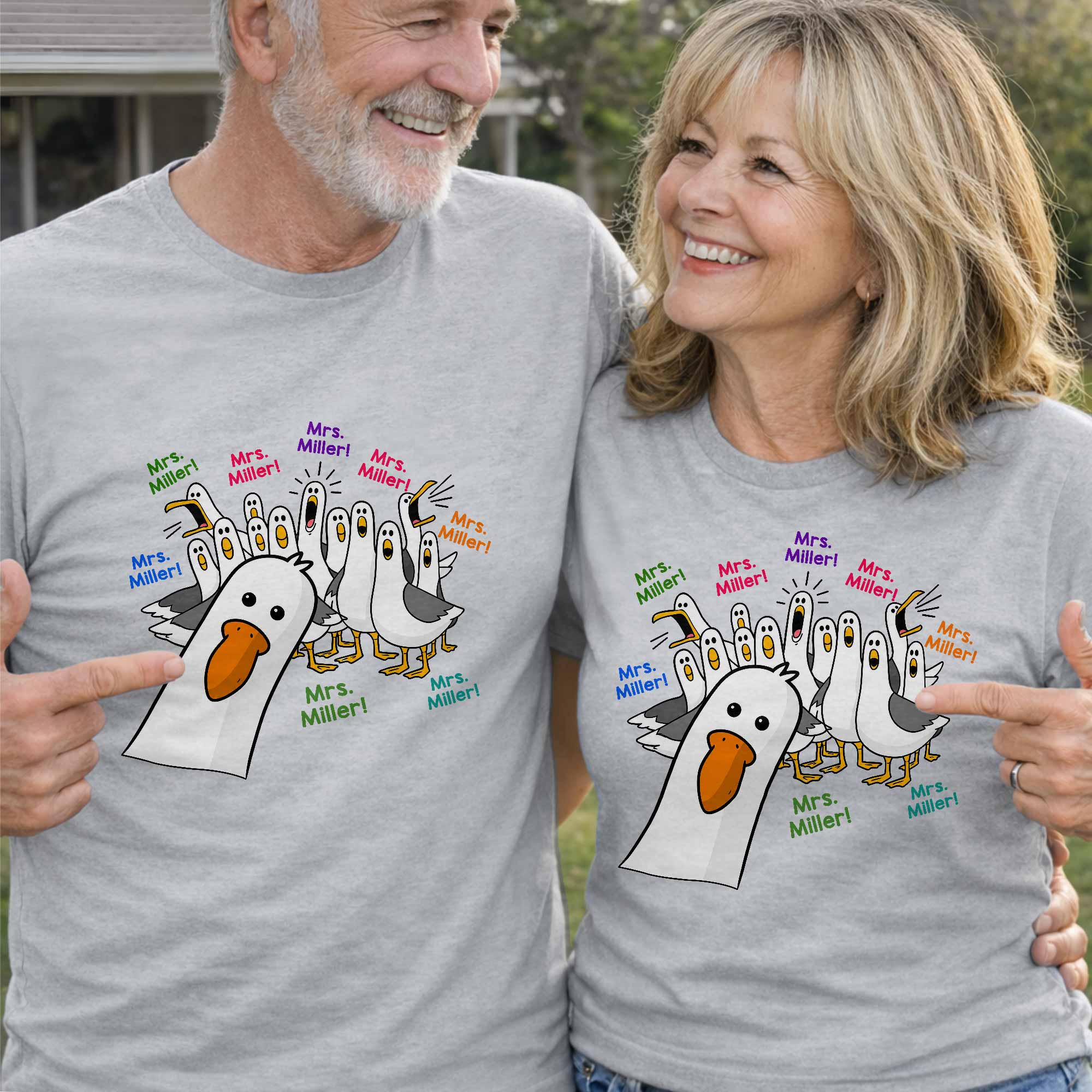 Personalized Teacher T-shirt & Hoodie Custom Goose Gift