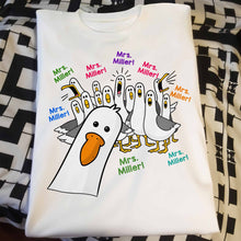Load image into Gallery viewer, Personalized Teacher T-shirt &amp; Hoodie Custom Goose Gift
