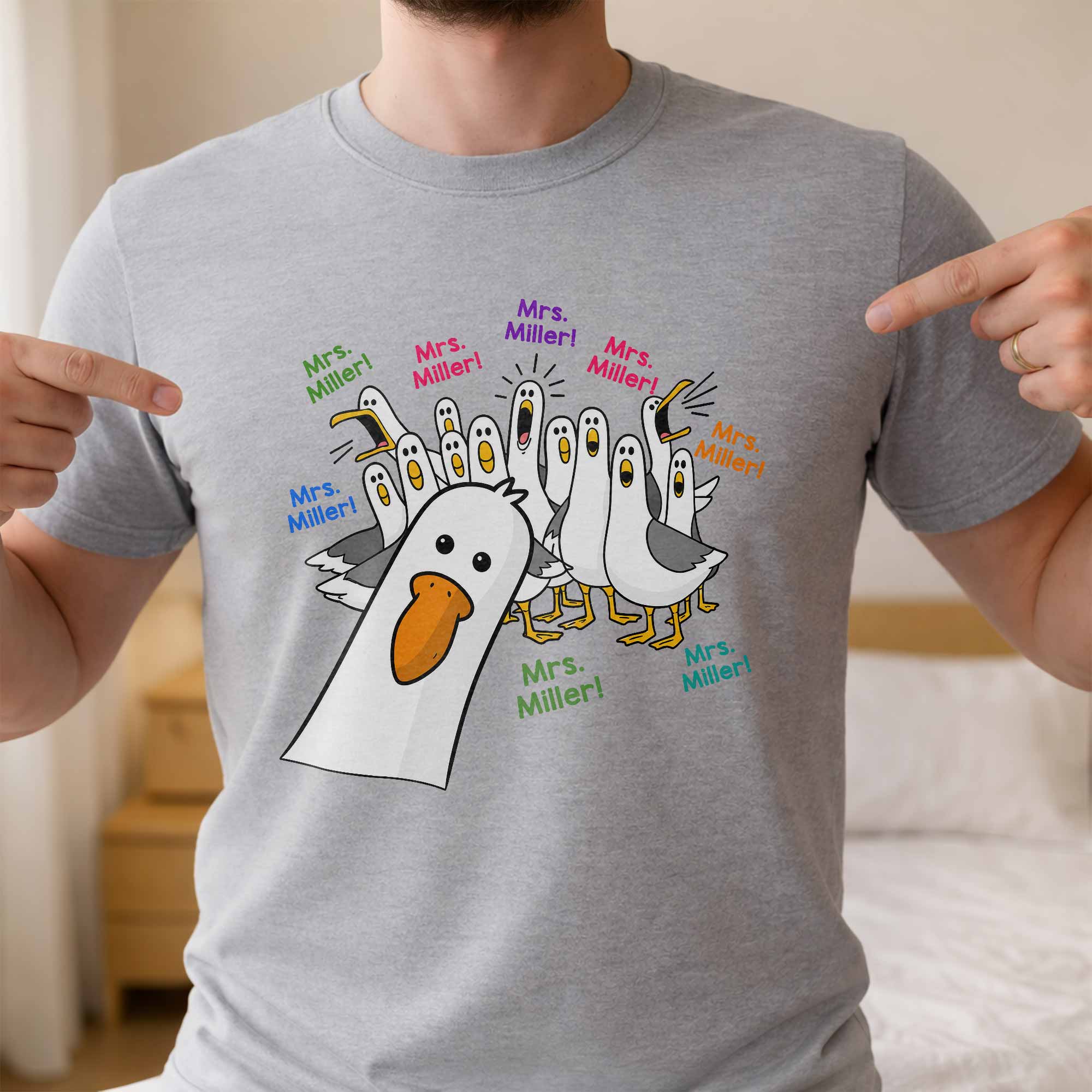 Personalized Teacher T-shirt & Hoodie Custom Goose Gift