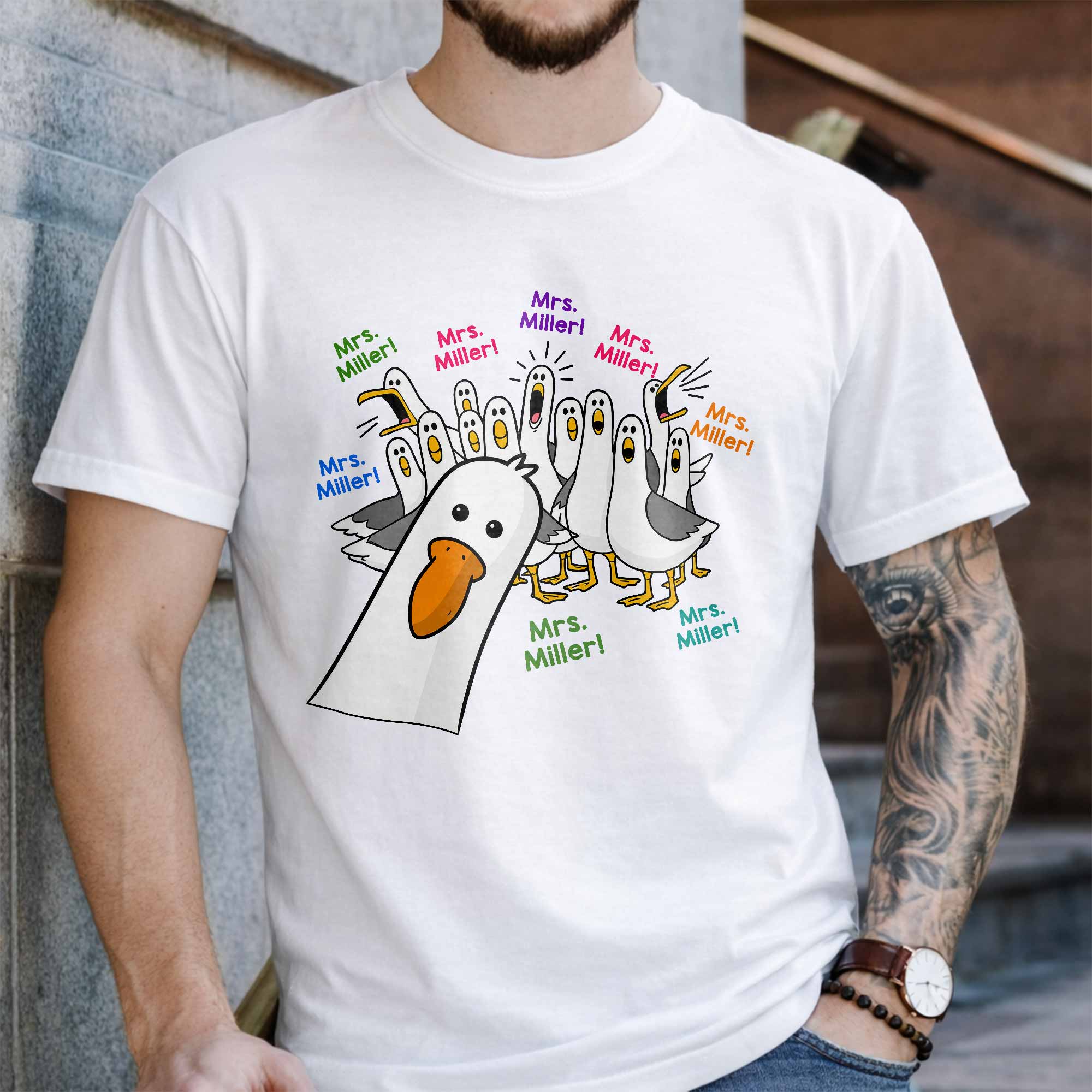 Personalized Teacher T-shirt & Hoodie Custom Goose Gift
