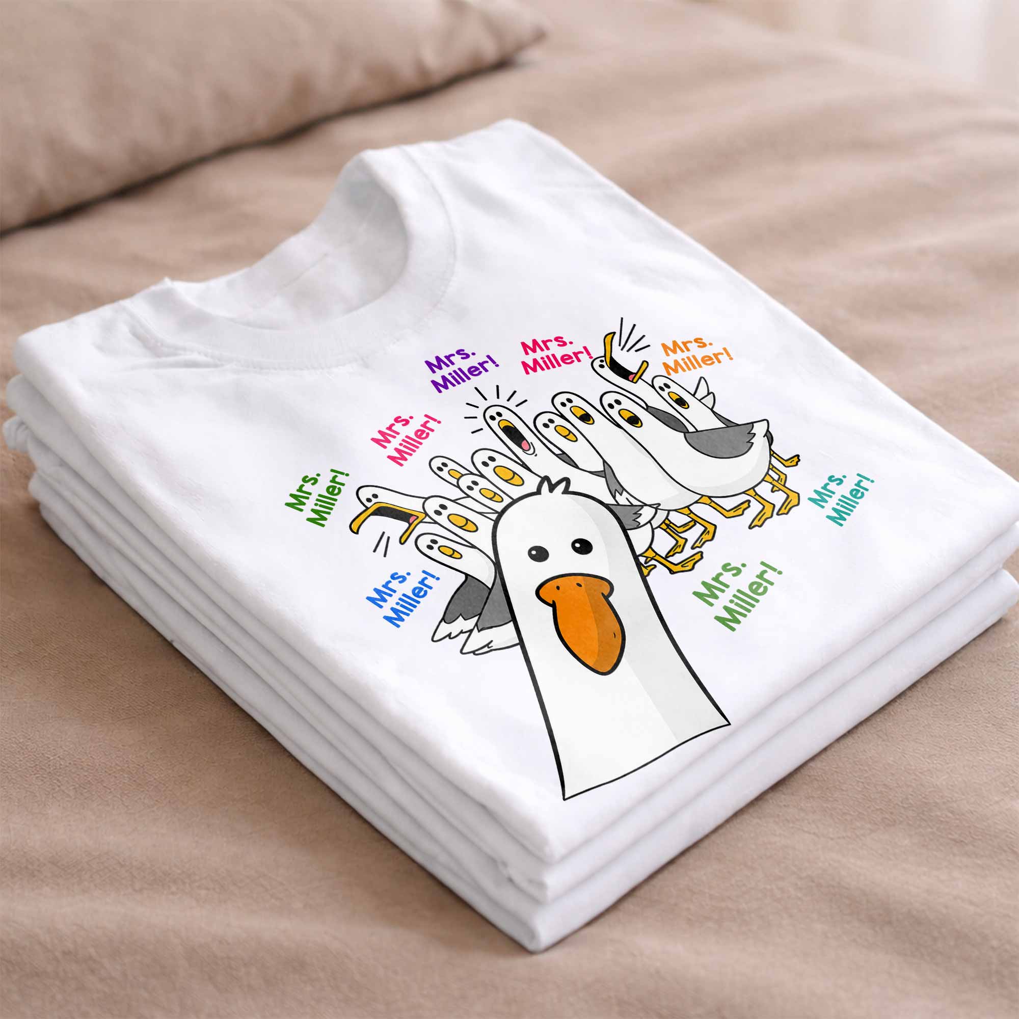 Personalized Teacher T-shirt & Hoodie Custom Goose Gift