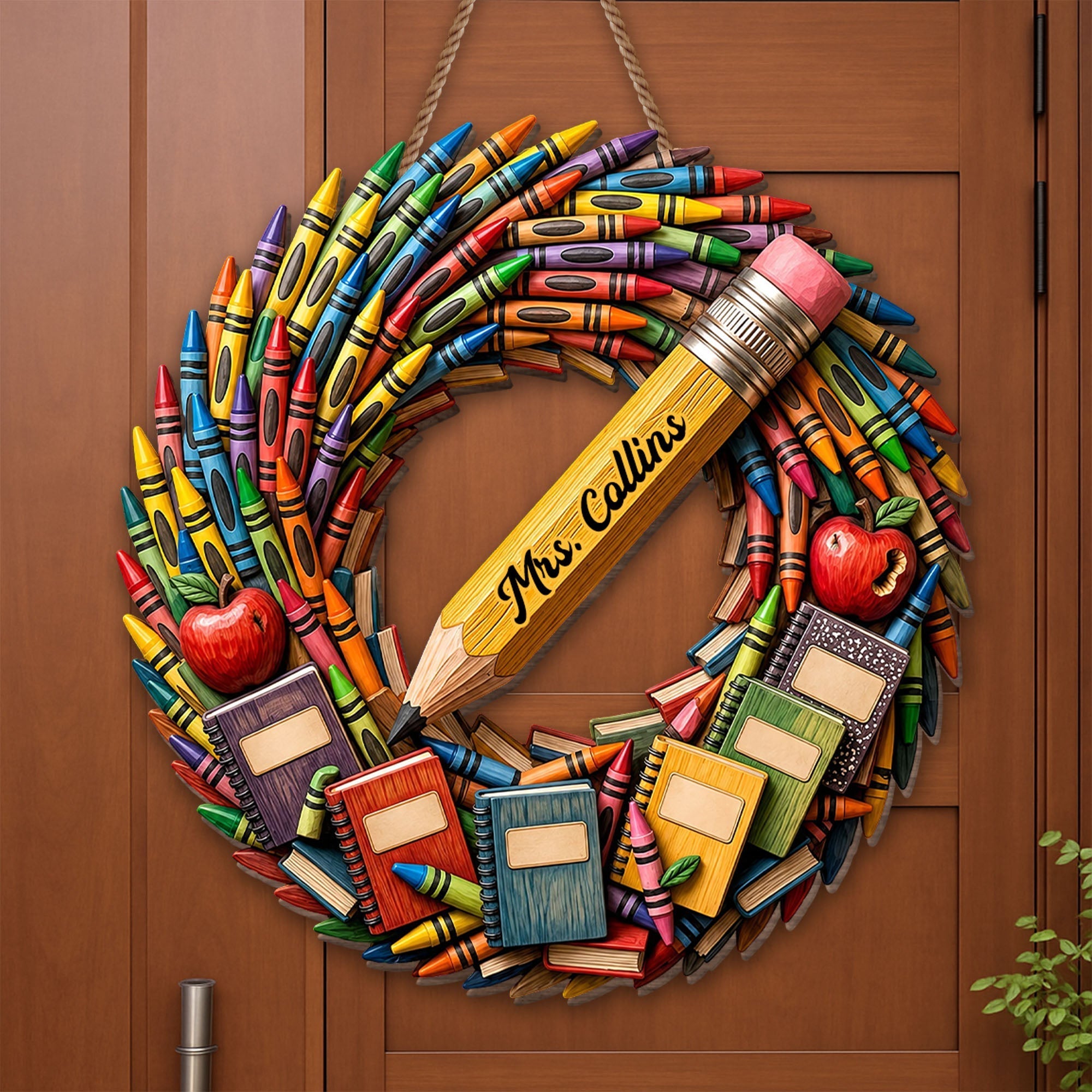 Personalized Classroom Wood Sign Custom Name for Teacher Gift