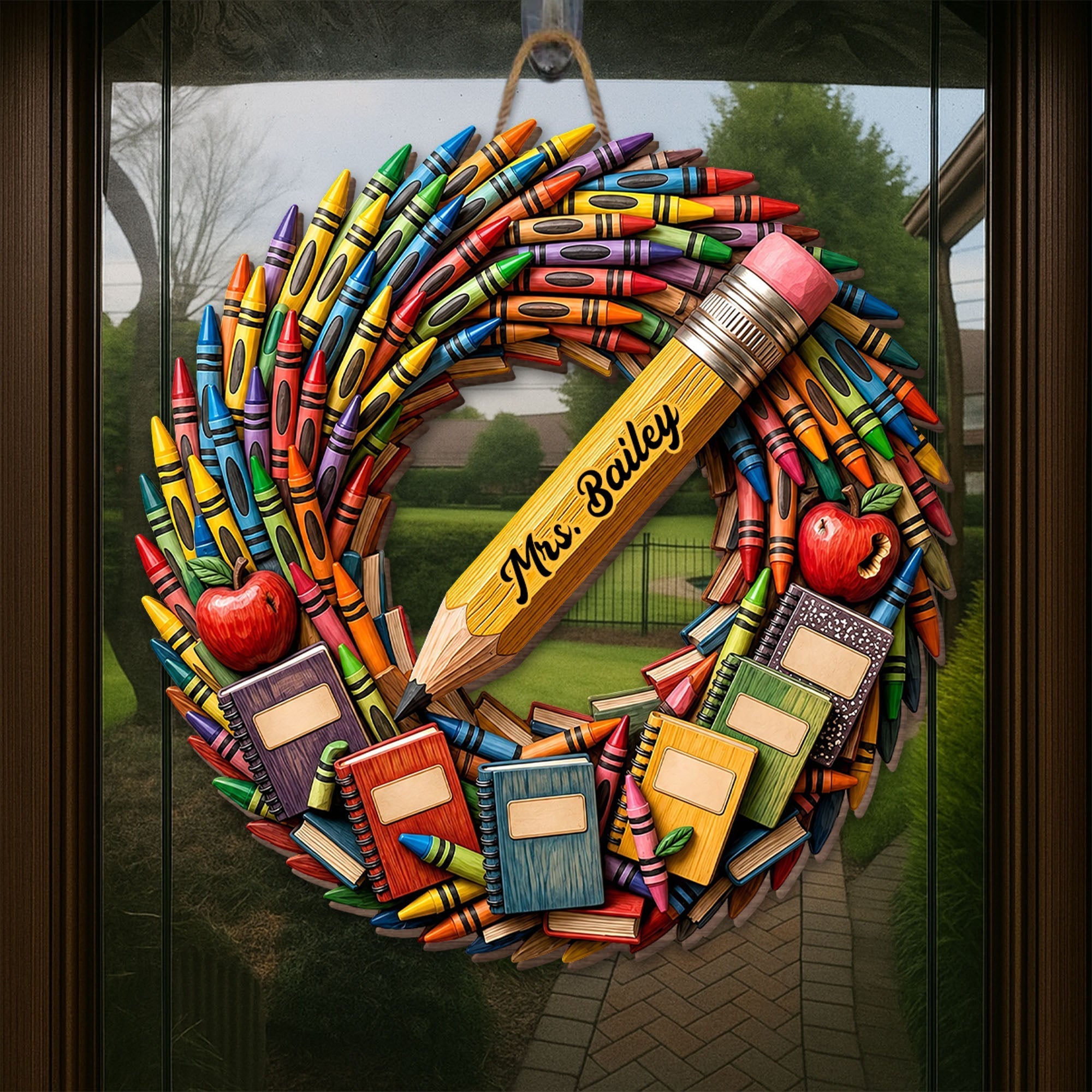 Personalized Classroom Wood Sign Custom Name for Teacher Gift