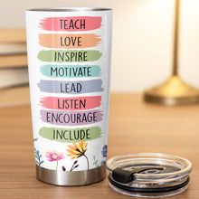 Load image into Gallery viewer, Personalized Teacher Gift 20oz Custom Stainless Steel Tumbler
