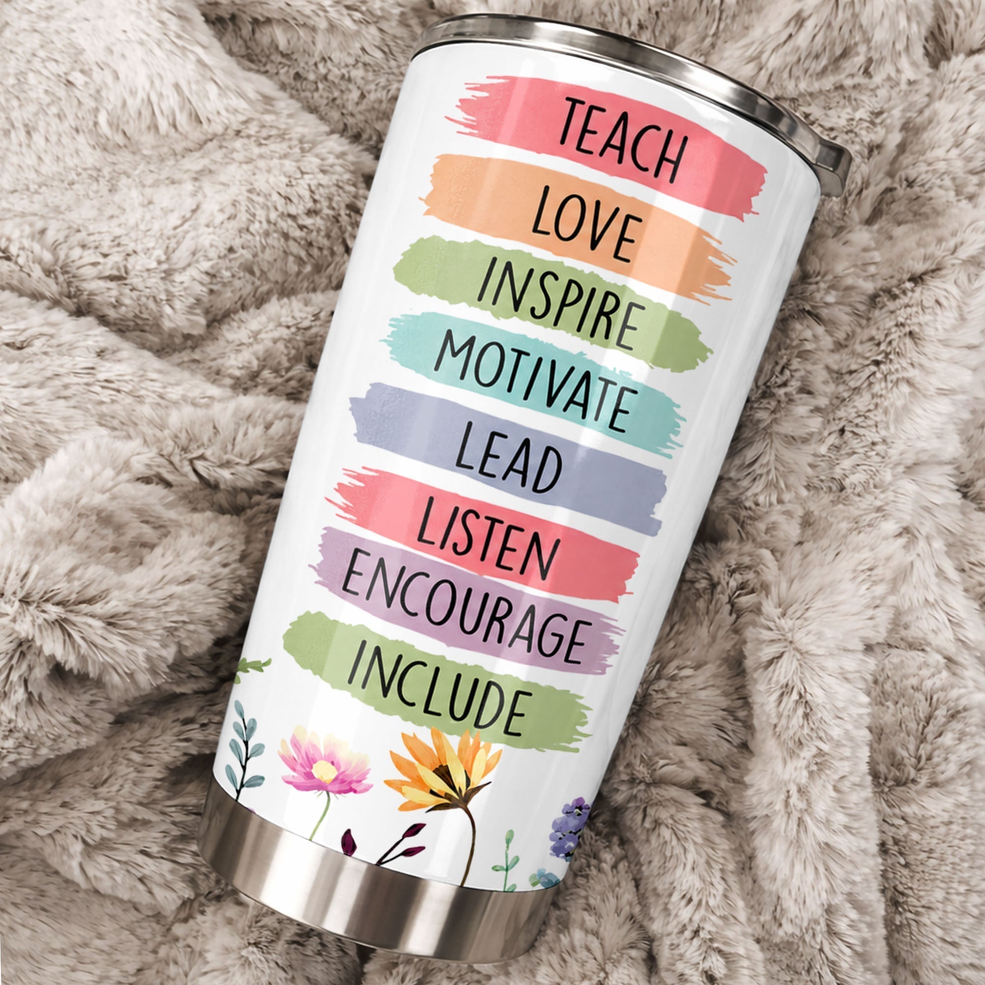 Personalized Teacher Gift 20oz Custom Stainless Steel Tumbler