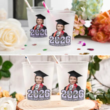 Load image into Gallery viewer, Personalized Graduation Frosted Cups with Photo Custom Congrats Gift for Graduates
