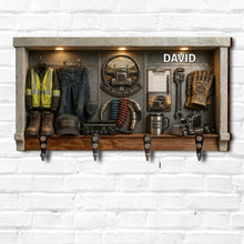 Load image into Gallery viewer, Personalized Key Holder Custom Name Gift for Truck Driver
