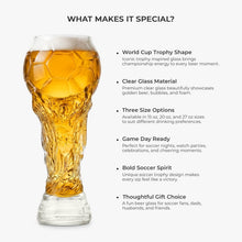Load image into Gallery viewer, Personalized Trophy Beer Glass for Football Lovers - Custom Gift
