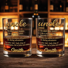 Load image into Gallery viewer, Personalized Custom Whiskey Glass Unique Gift for Uncle
