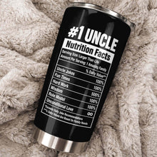 Load image into Gallery viewer, Personalized Stainless Steel Tumbler World's Best Uncle Gift
