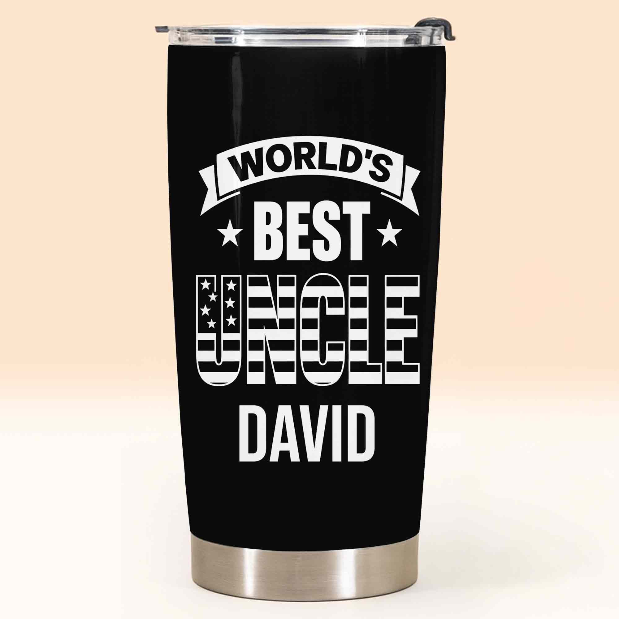 Personalized Stainless Steel Tumbler World's Best Uncle Gift
