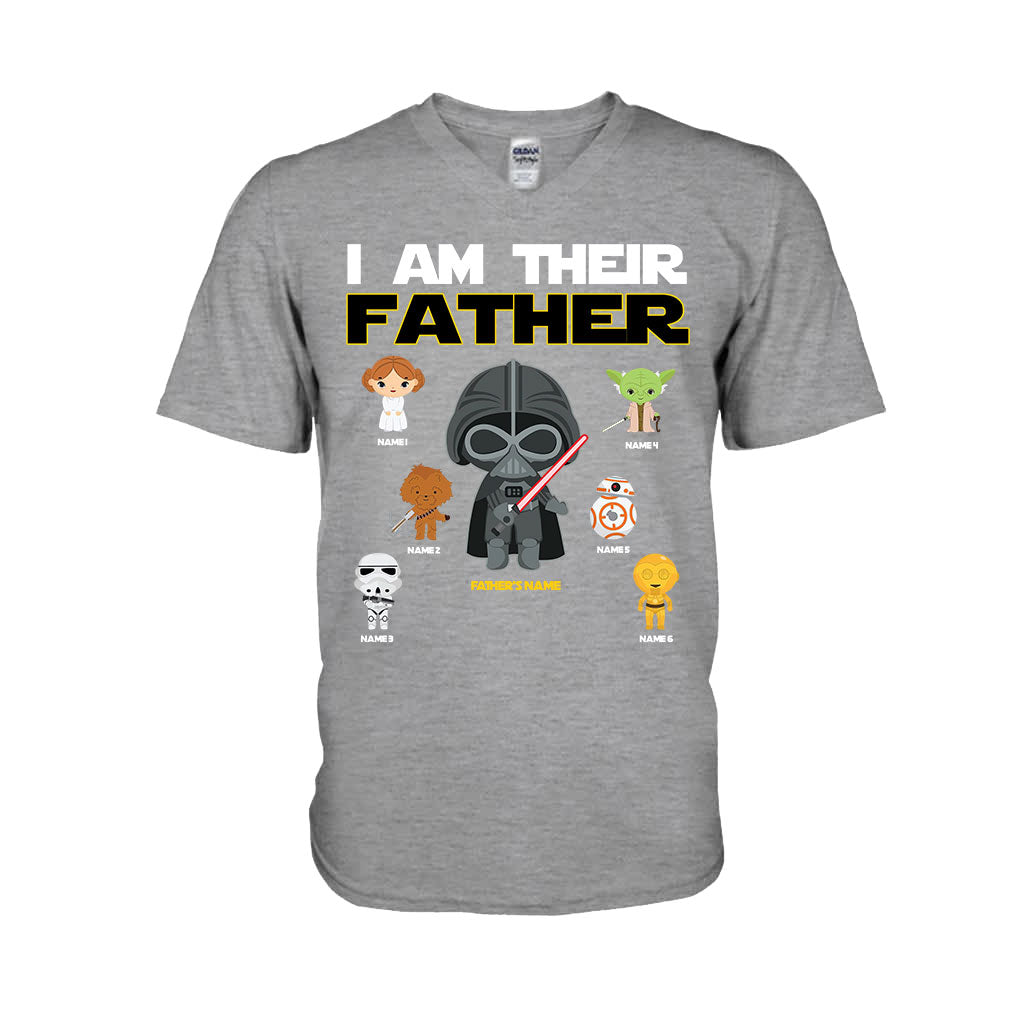 Personalized I Am Their Father T-Shirt & Hoodie Gift for Dad, Custom Name, Father's Day