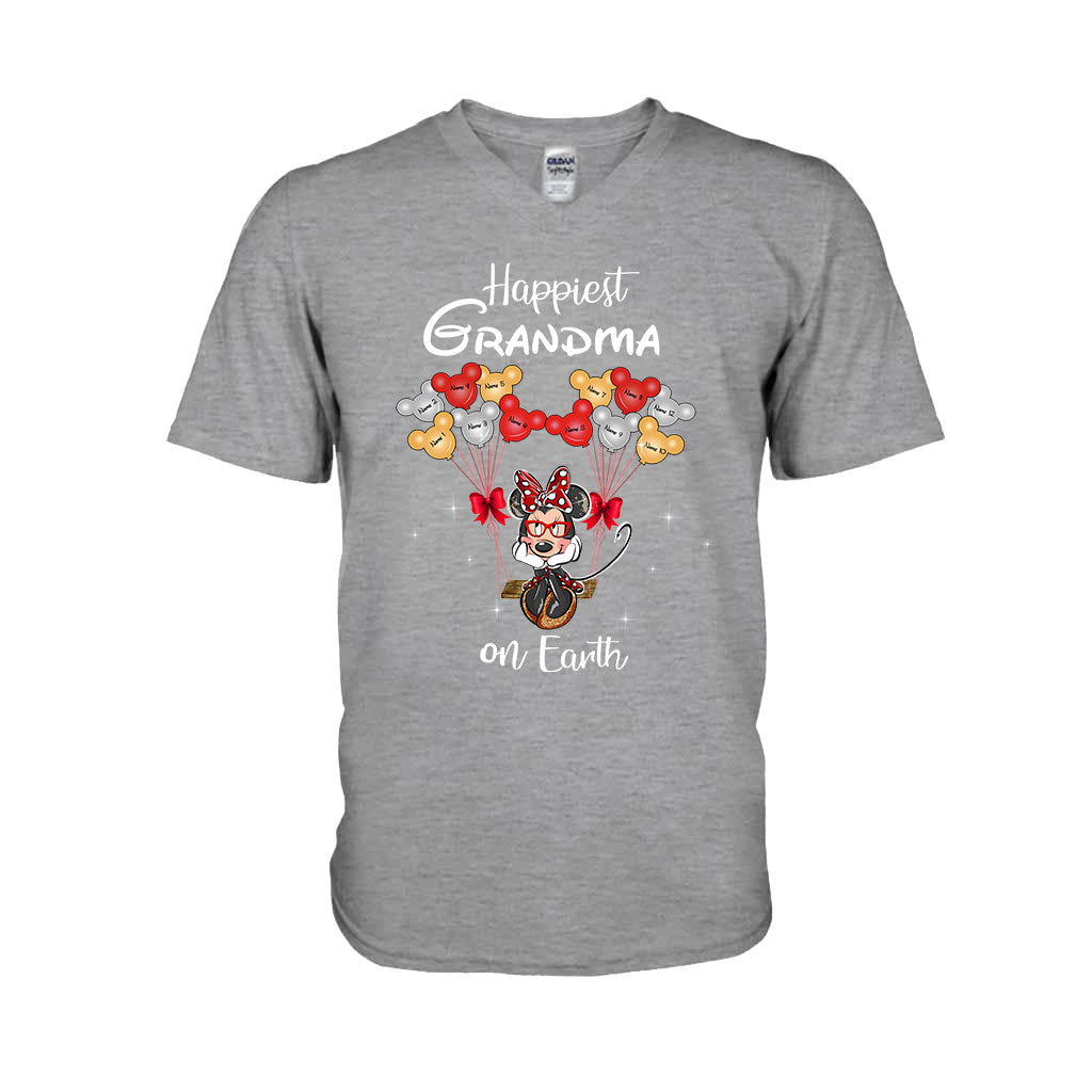 Personalized Grandma T-Shirt & Hoodie with Happiest Grandma Design