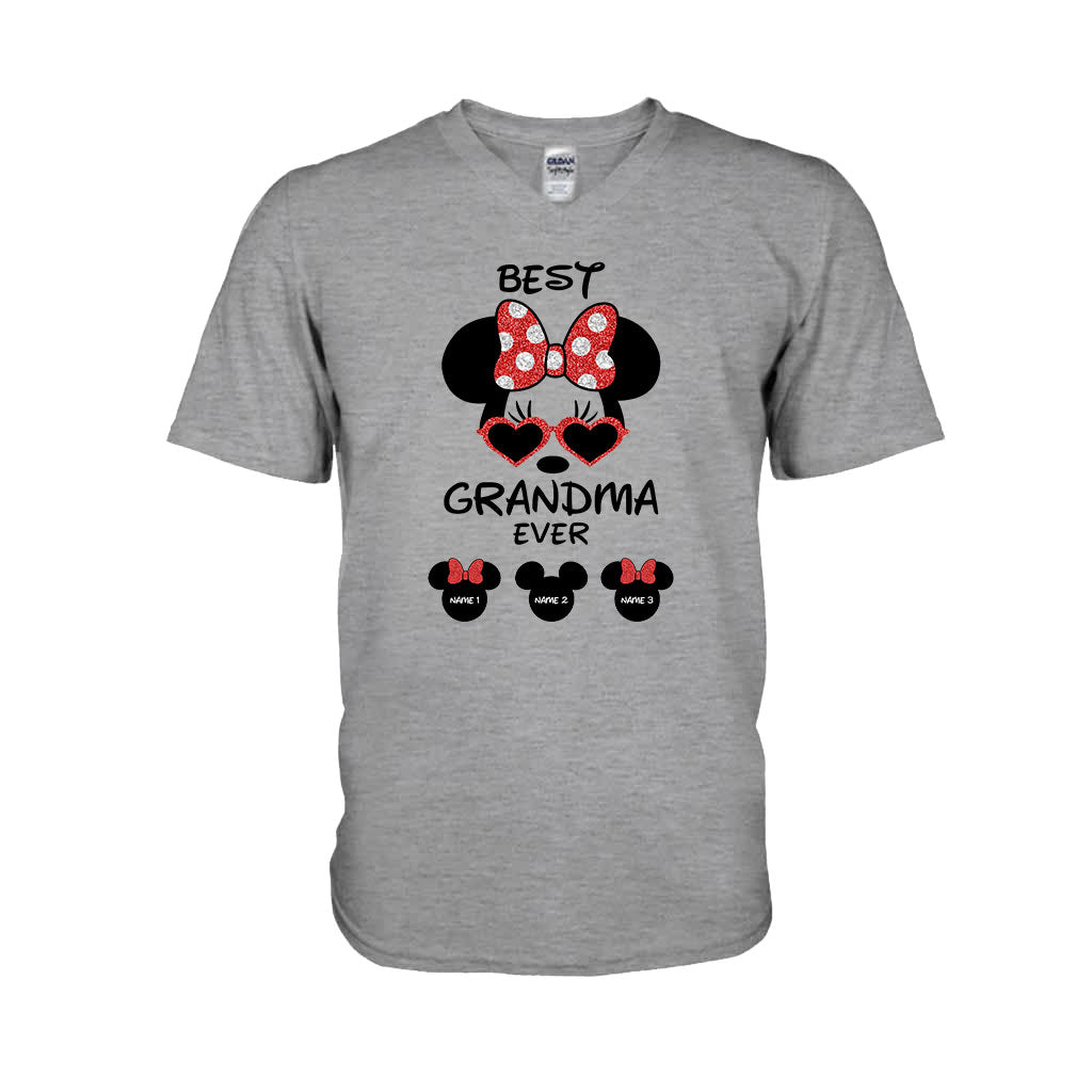 Personalized Best Grandma Ever T-shirt & Hoodie with Custom Names