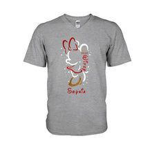 Load image into Gallery viewer, Personalized Couple T-Shirt and Hoodie Set with Names for Anniversary Gift
