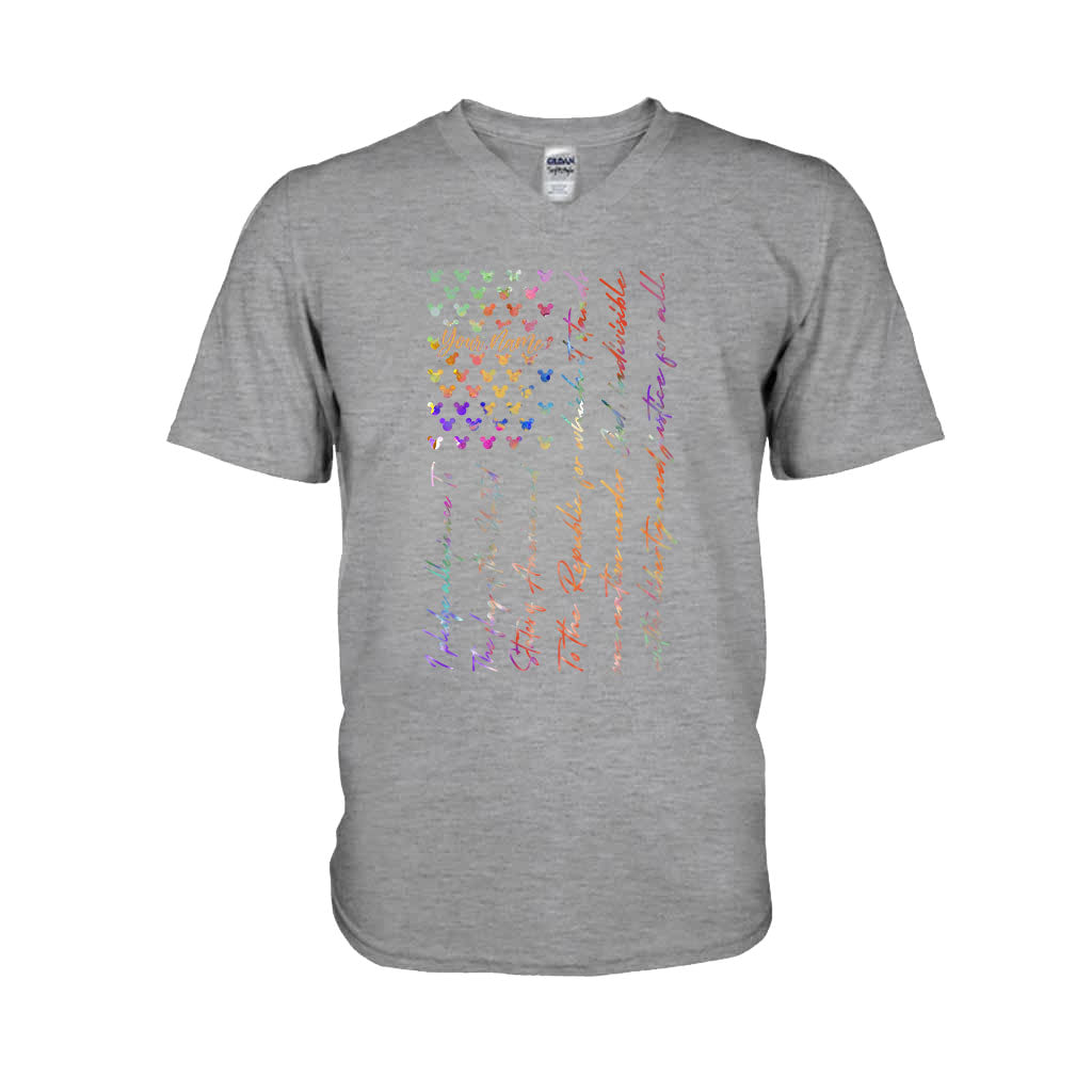 Personalized Mouse Ears Pledge of Allegiance T-shirt & Hoodie for Independence Day