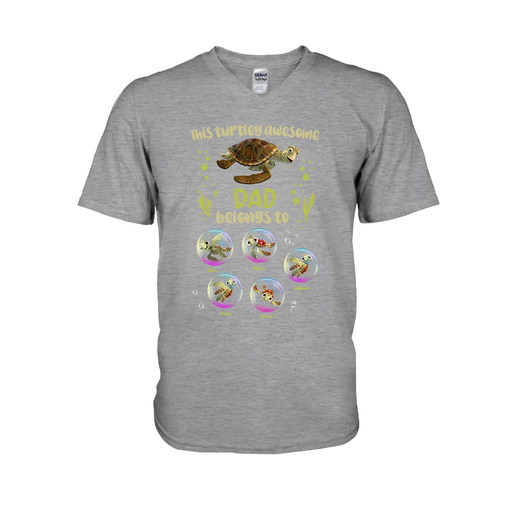 Personalized Turtley Awesome Dad T-shirt & Hoodie Gift