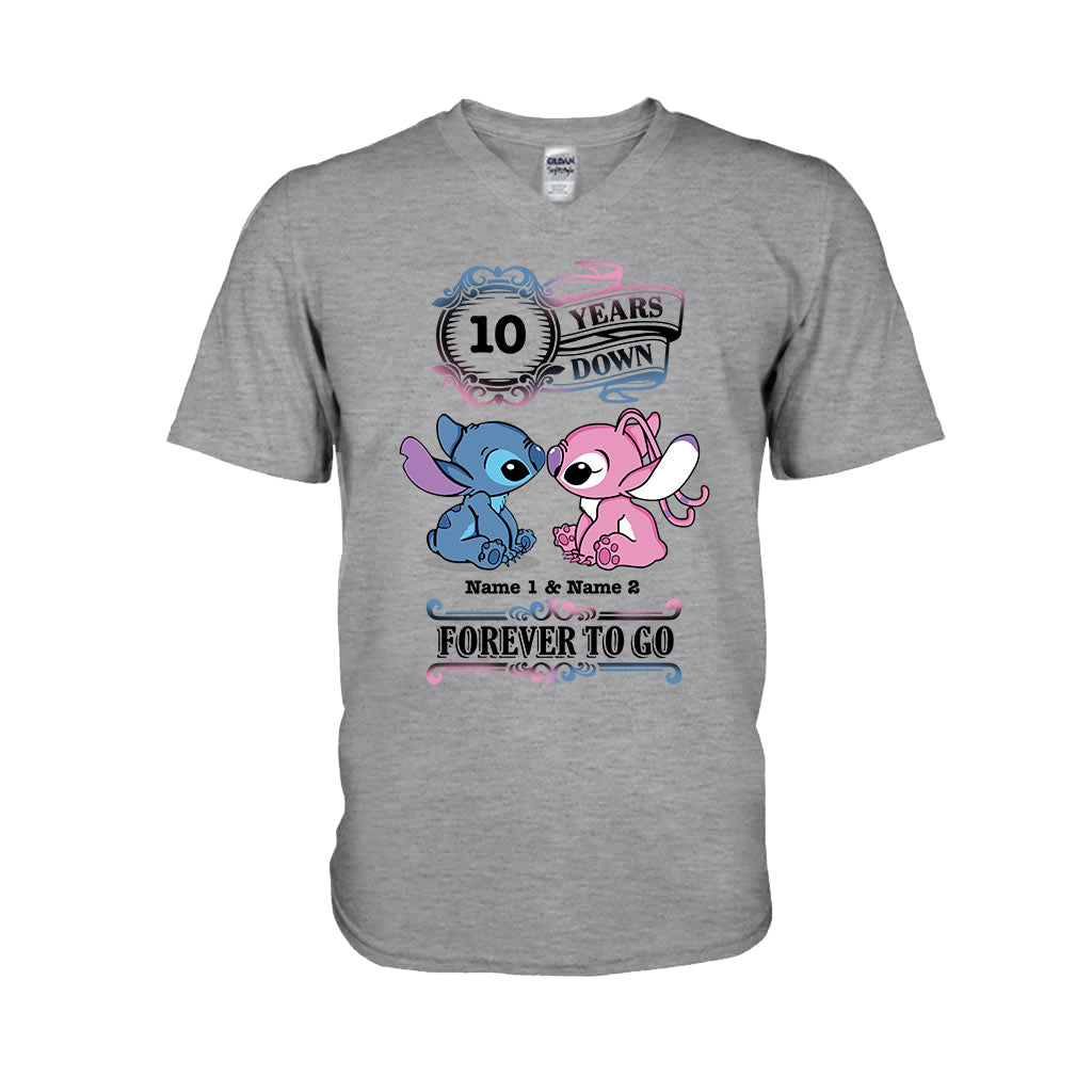 Personalized Couple T-shirt and Hoodie Custom Names Forever To Go Gift