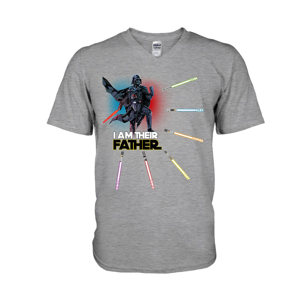 Personalized I Am Their Father T-shirt & Hoodie Custom Names Gift for Dad