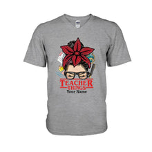 Load image into Gallery viewer, Personalized Teacher Things T-shirt &amp; Hoodie Custom Name Gift
