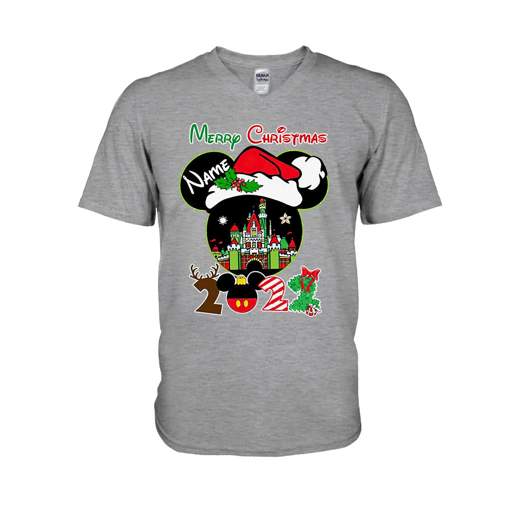 Personalized Christmas Mouse T-shirt & Hoodie Custom Name Gift