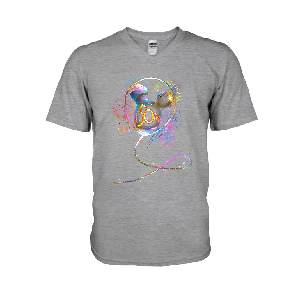 Personalized 50th Birthday Mouse Ear Balloon T-shirt & Hoodie