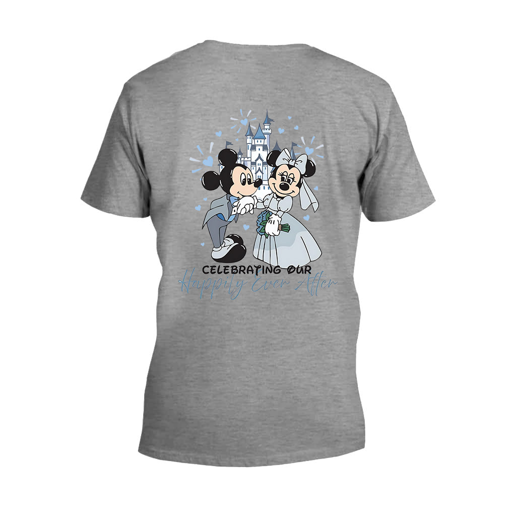 Personalized Disney Mouse T-Shirt & Hoodie for Couples - Custom Name & Date Gift