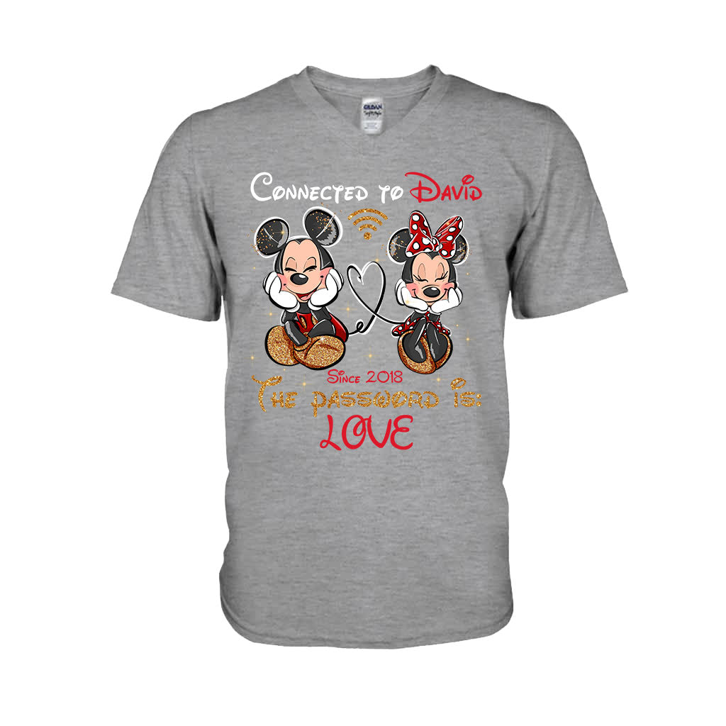 Personalized Couple T-shirt and Hoodie with Custom Names & Year