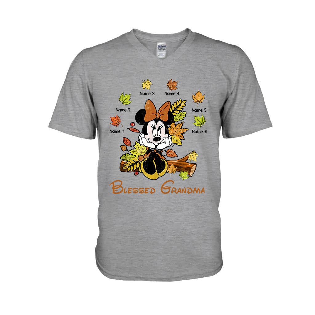 Personalized Blessed Grandma T-Shirt & Hoodie with Custom Names