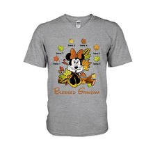 Load image into Gallery viewer, Personalized Blessed Grandma T-Shirt &amp; Hoodie with Custom Names
