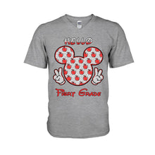 Load image into Gallery viewer, Personalized Teacher T-shirt &amp; Hoodie with Glitter Print Gift for Back to School
