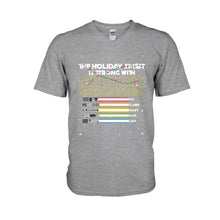 Load image into Gallery viewer, Personalized Christmas Family T-Shirt with Holiday Spirit Design
