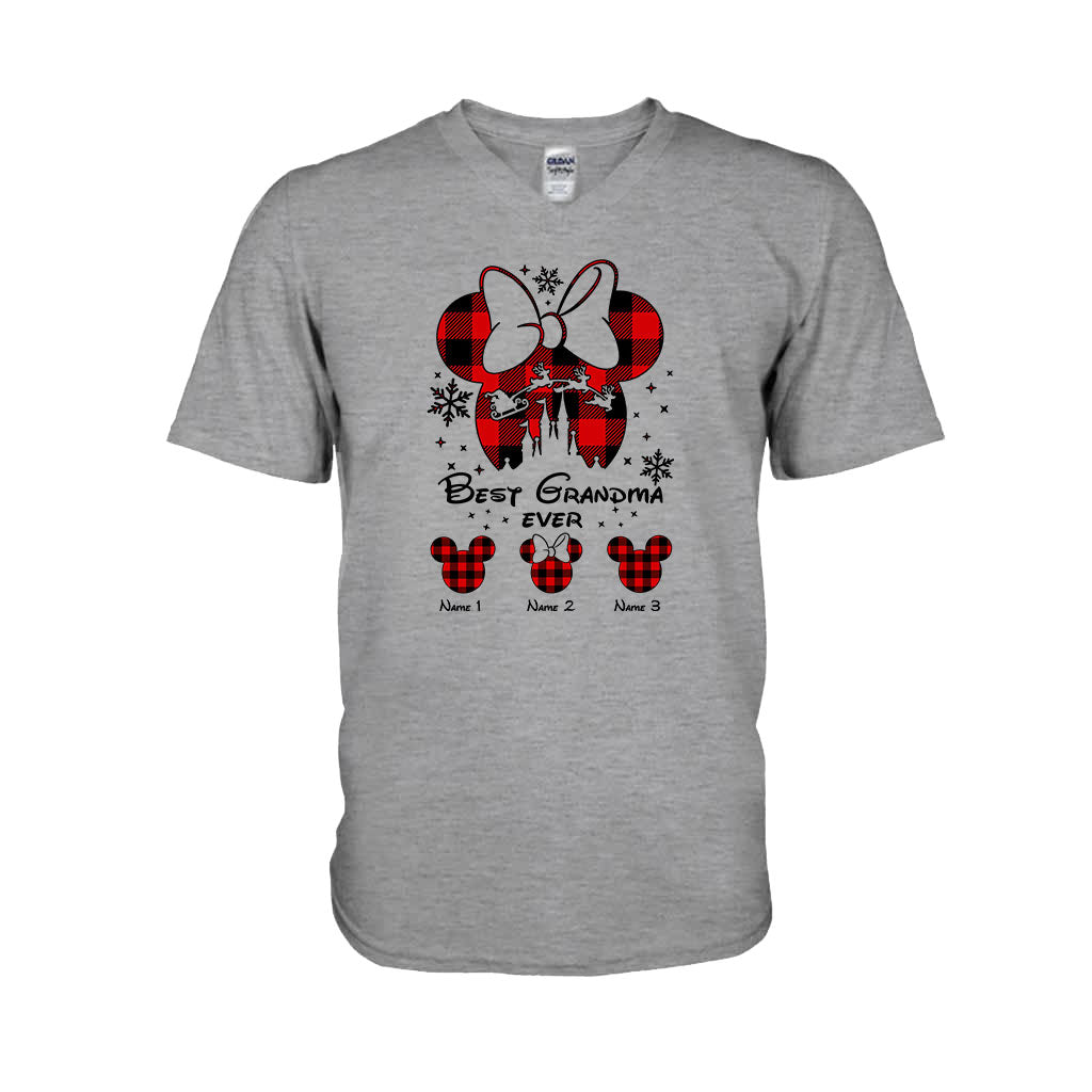 Personalized Christmas T-shirt & Hoodie Gift for Grandma