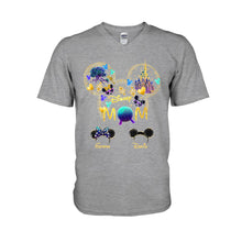 Load image into Gallery viewer, Personalized Disney Mom T-shirt Custom Name Gift for Mother's Day
