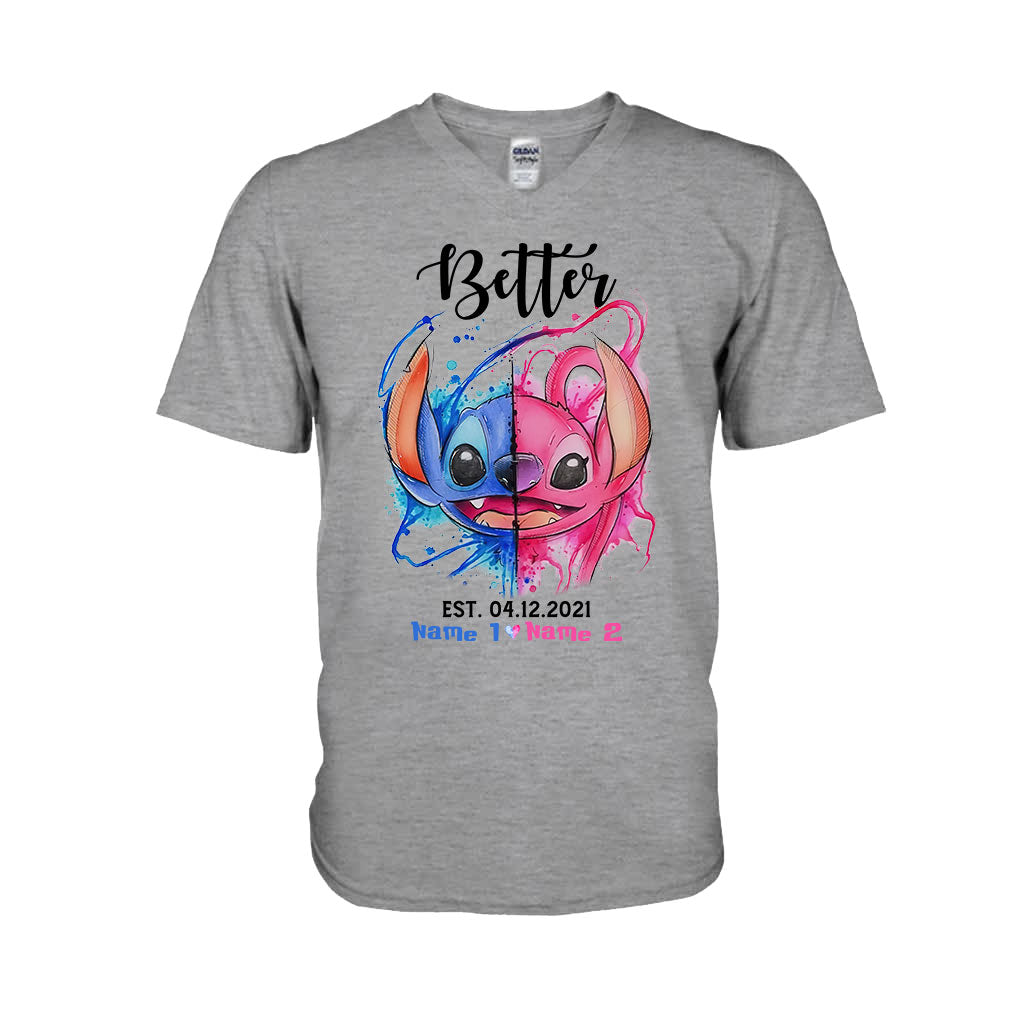 Personalized Couple Ohana T-shirts Hoodies Unique Gift Idea