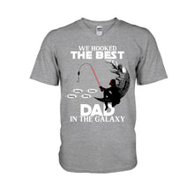 Load image into Gallery viewer, Personalized Fishing T-Shirt &amp; Hoodie for Dad with Custom Names
