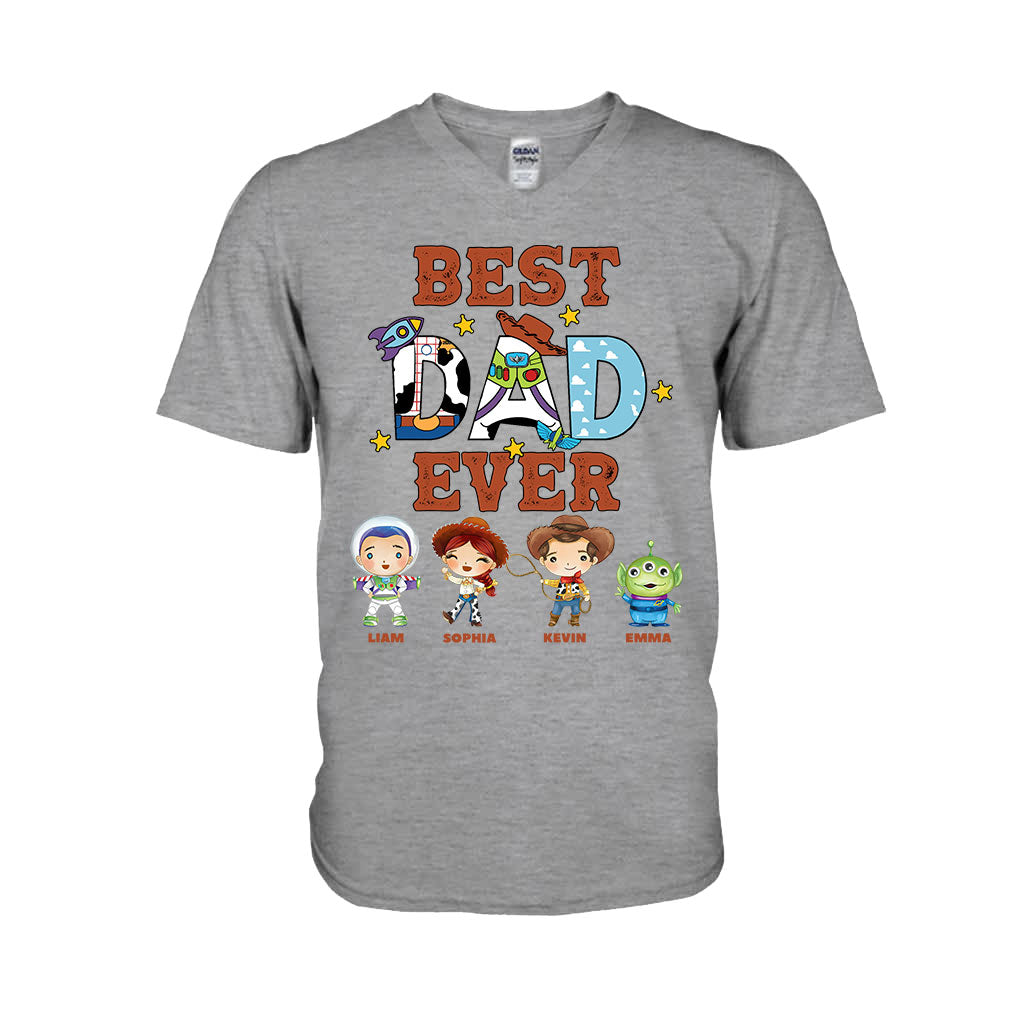 Personalized Best Dad Ever T-shirt and Hoodie Gift for Father's Day