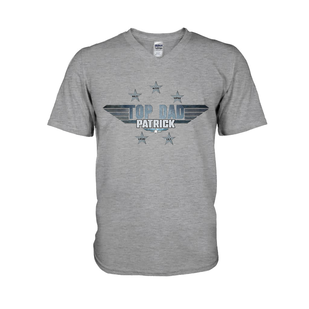 Personalized Top Dad T-shirt & Hoodie Gift with Custom Name
