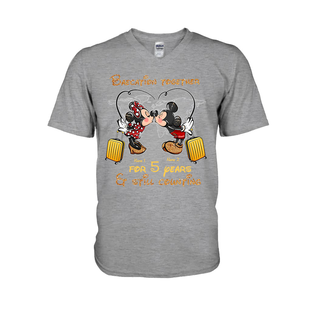 Personalized Couple Travel T-shirt & Hoodie Custom Name Gift