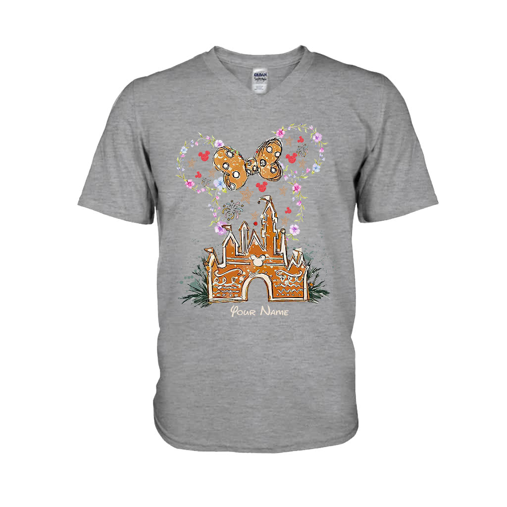 Personalized Merry Christmas Mouse T-shirt & Hoodie Custom Name Gift