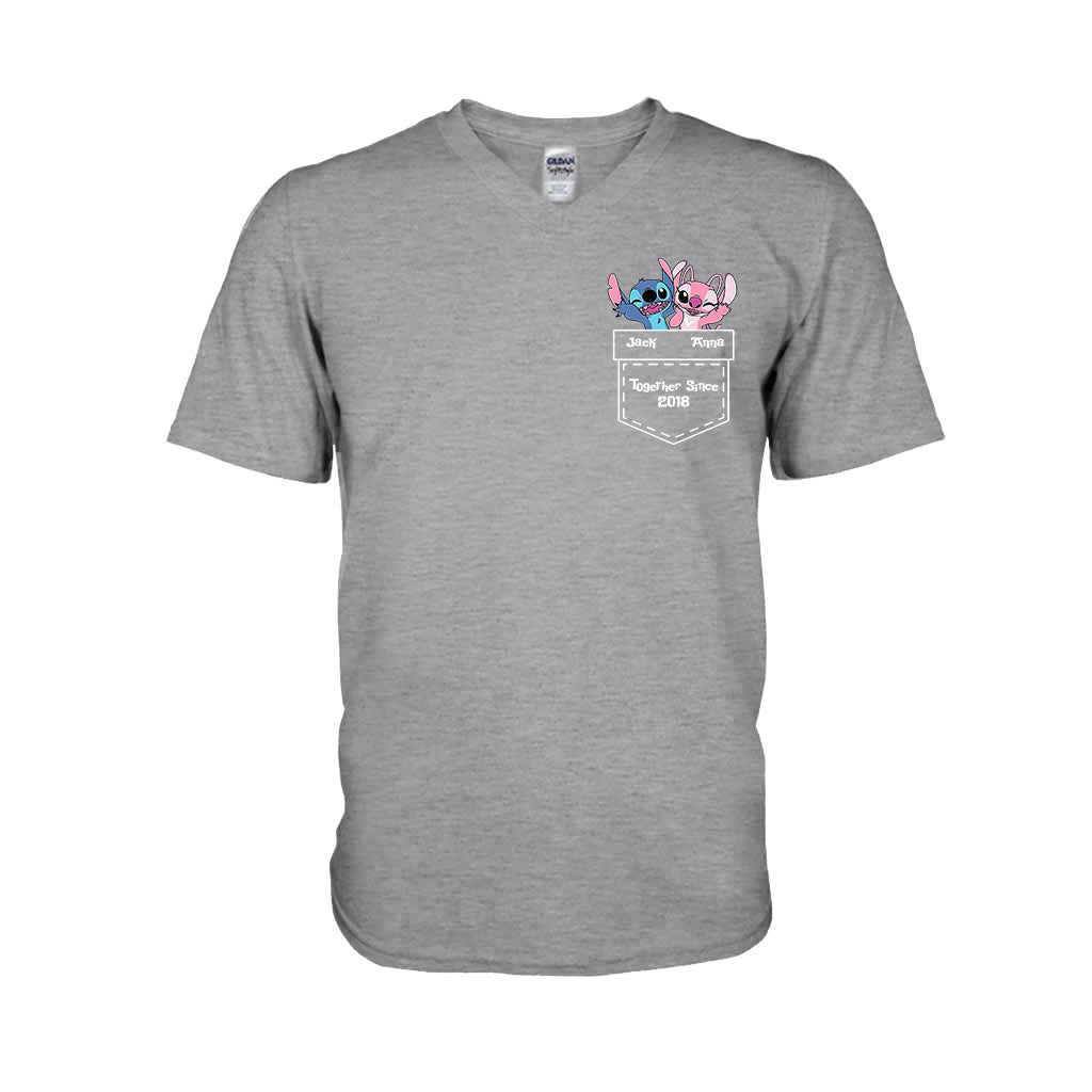 Personalized Ohana T-Shirt & Hoodie Custom Name Gift for Couples