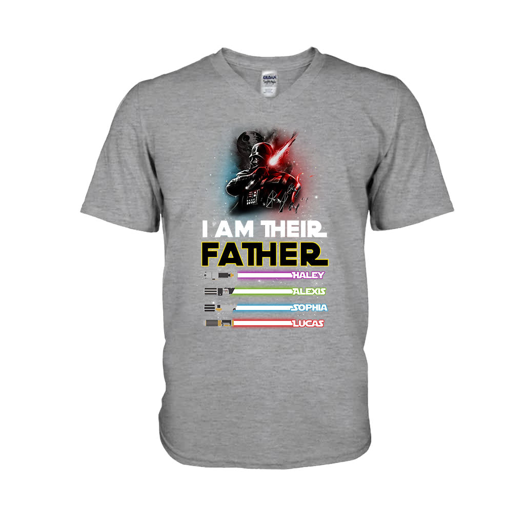 Personalized Father T-shirt & Hoodie with Custom Names | Father's Day Gift