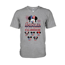 Load image into Gallery viewer, Personalized All American Grandma T-Shirt Hoodie Custom Names Gift

