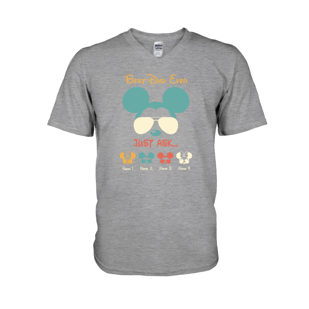 Personalized Father's Day Mouse T-Shirt & Hoodie Gift for Dad