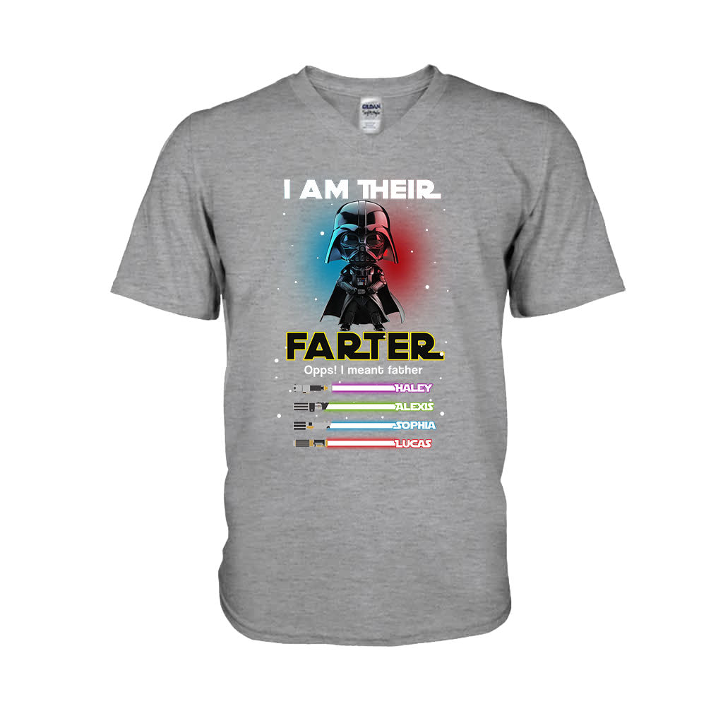 Personalized Father's Day T-shirt & Hoodie Custom Family Names Gift for Dad