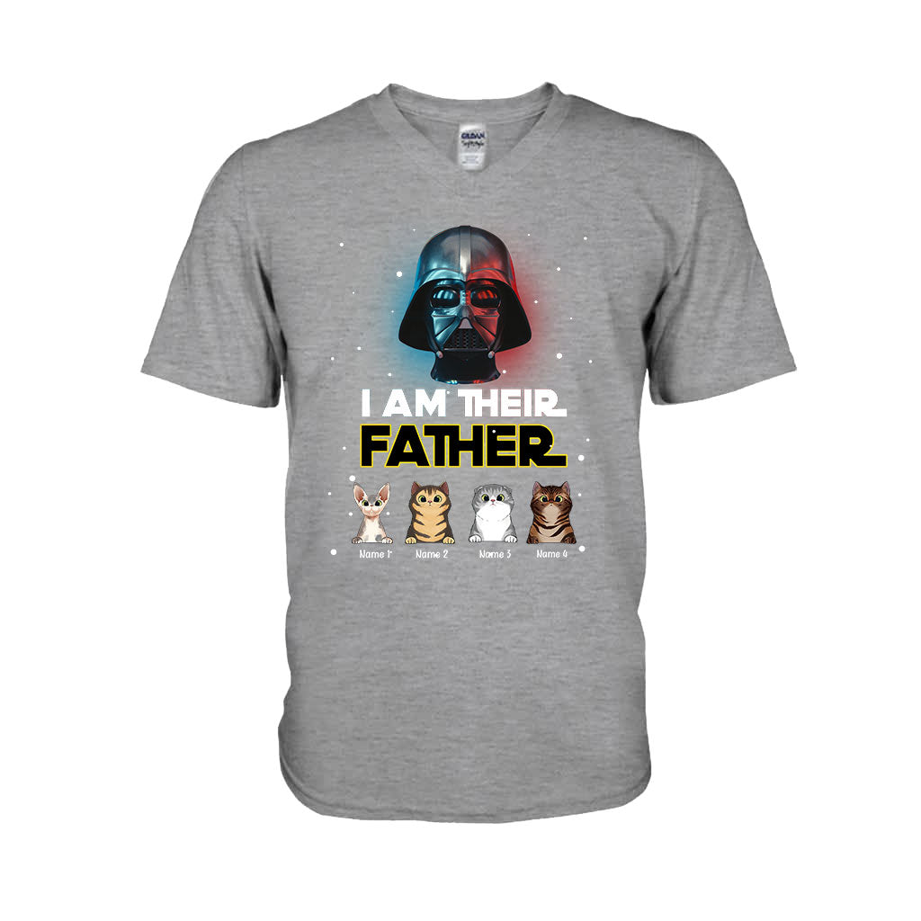 Personalized Cat T-shirt & Hoodie Gift for Dad | I Am Their Father